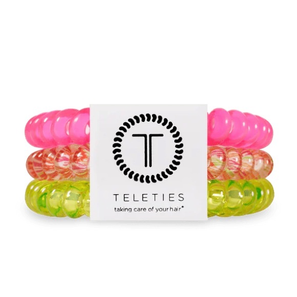 Teleties Other - TELETIES Small Spring Coil Hair Ties - Set of 3